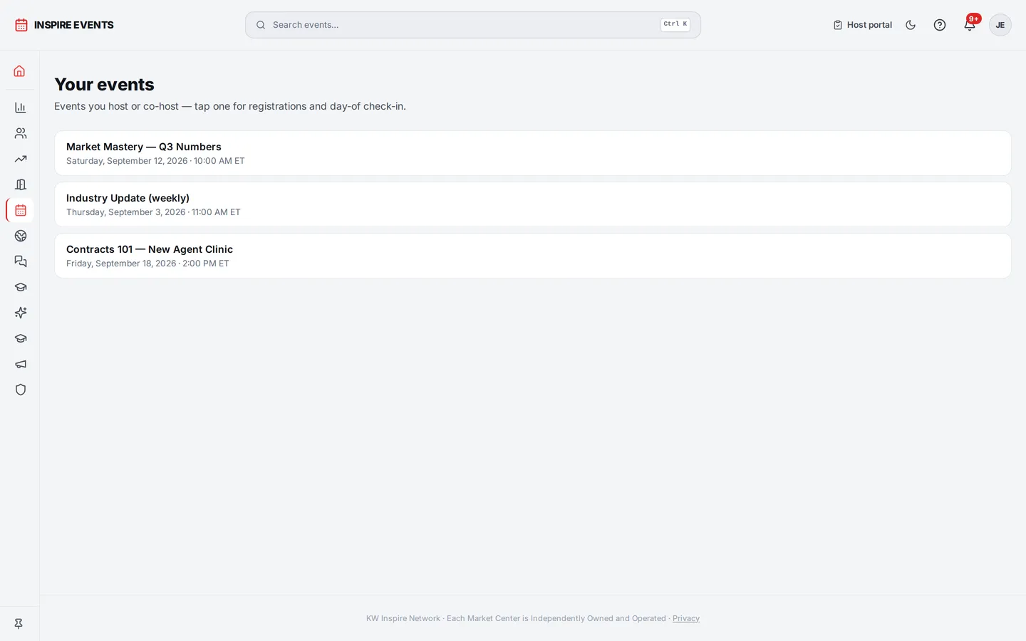 Host view